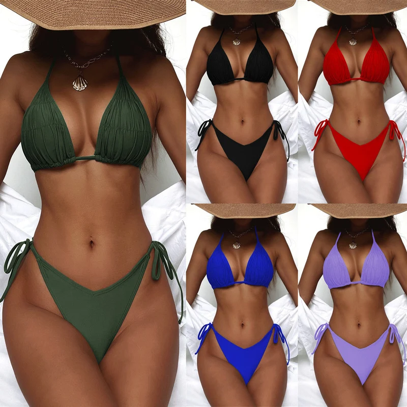 Damen Triangel-Bikini mit schmeichelndem Raffungseffekt Nord Taschen