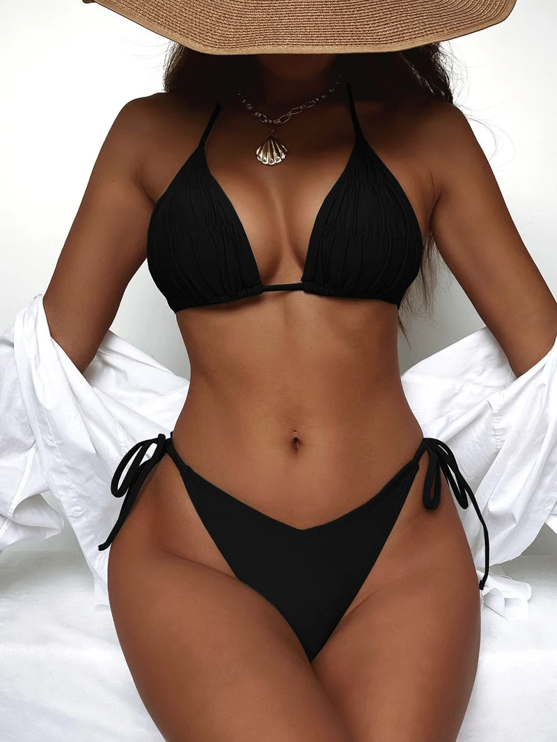 Damen Triangel-Bikini mit schmeichelndem Raffungseffekt Nord Taschen