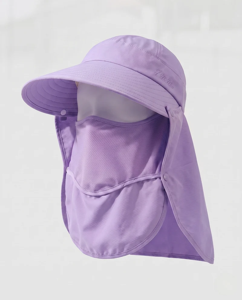 Damen UV-Schutz Hut mit Schirm und integrierter Gesichtsmaske Nord Taschen