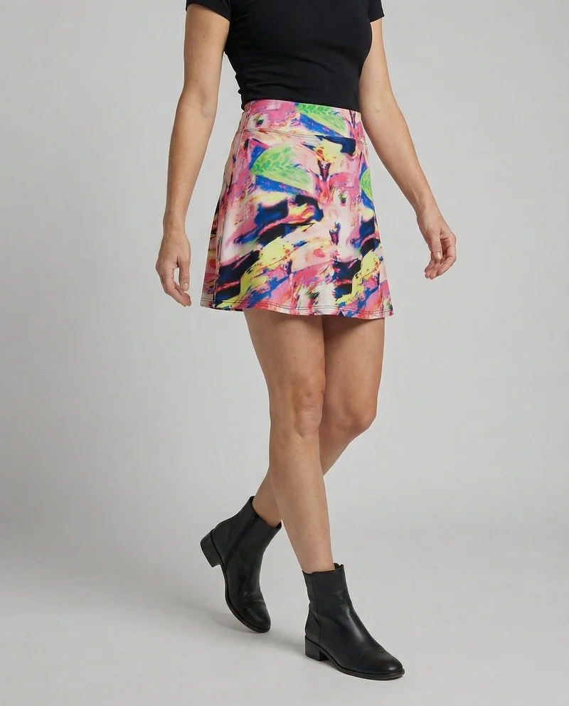 Damen Funktionale Kompressionsshort Funktionsmaterial Laufrock