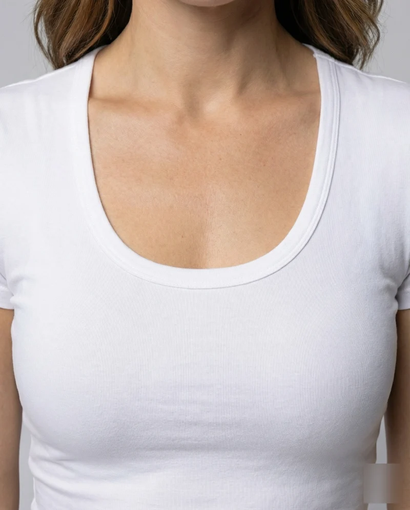 Damen Taillierte Rippstruktur MischgewNord Taschene Cropped-Top