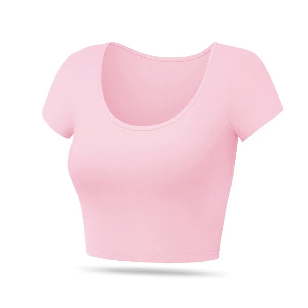 Damen Taillierte Rippstruktur MischgewNord Taschene Cropped-Top
