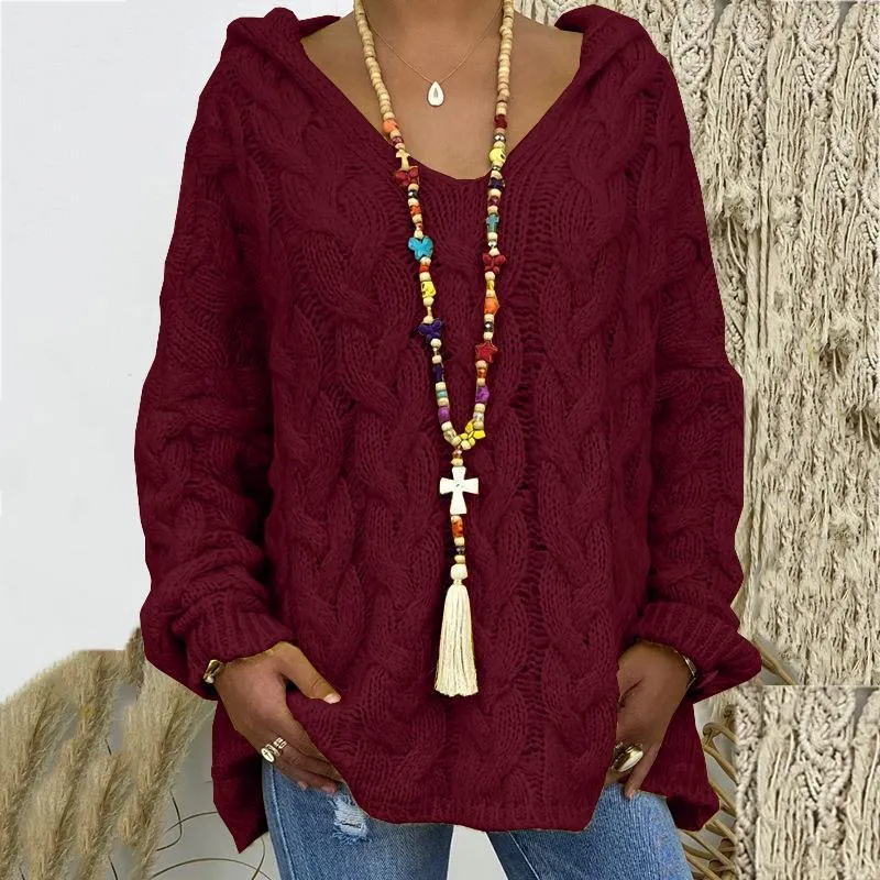 Gestrickter Hoodie