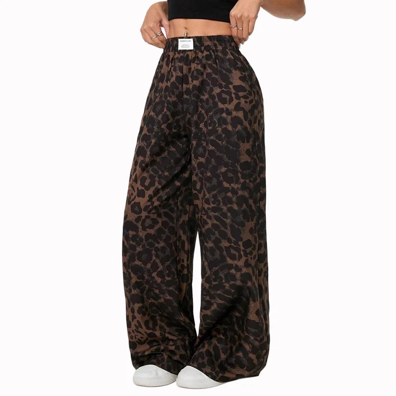 Damen Palazzo-Hose mit schickem Leopardenmuster Nord Taschen