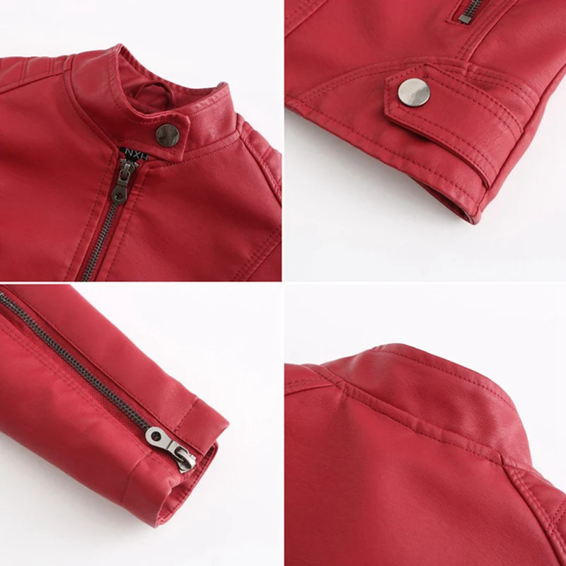 Klassische Bikerjacke aus Leder