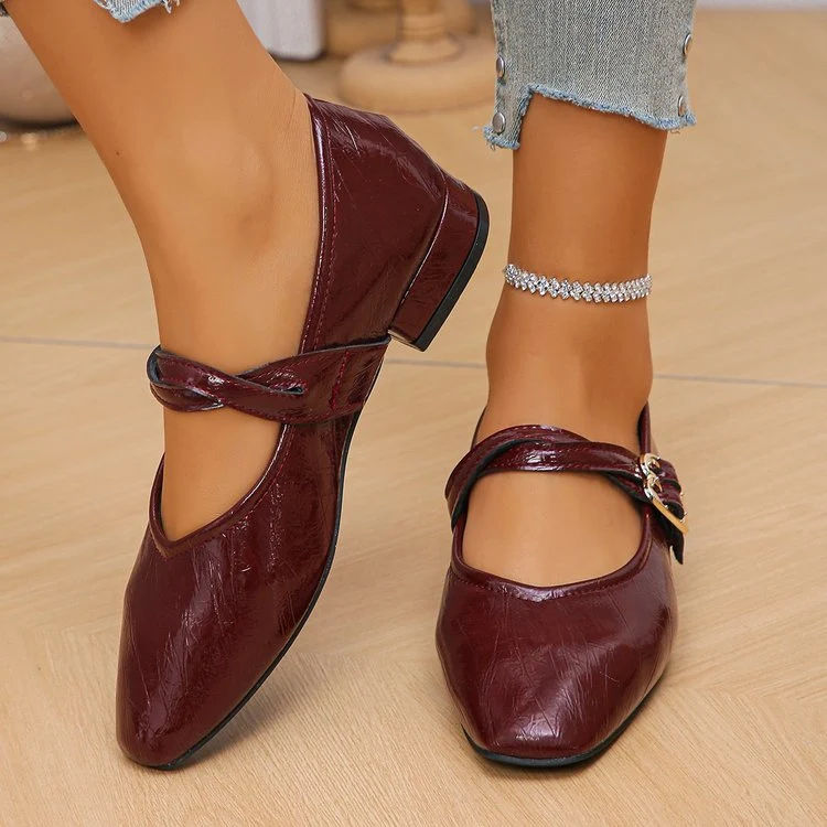 Damen Ballerinas mit dekorativer Schließe und elegantem Obermaterial