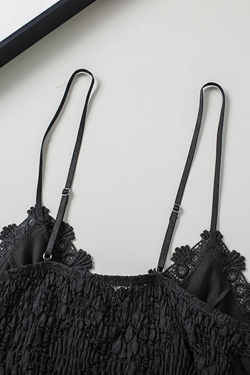 V-Ausschnitt Spitze Cropped Cami