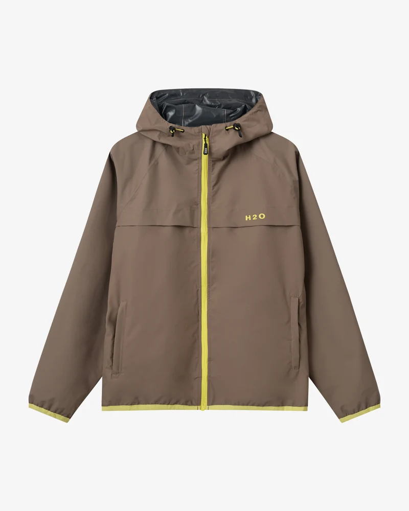 Rømø Festival Rain Jacket - Dusty Oak/Just Yellow