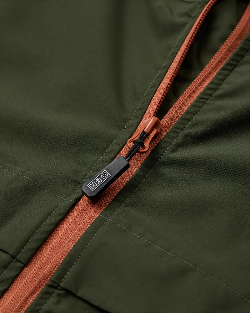 Rømø Festival Rain Jacket - Army/Autumn Leaf