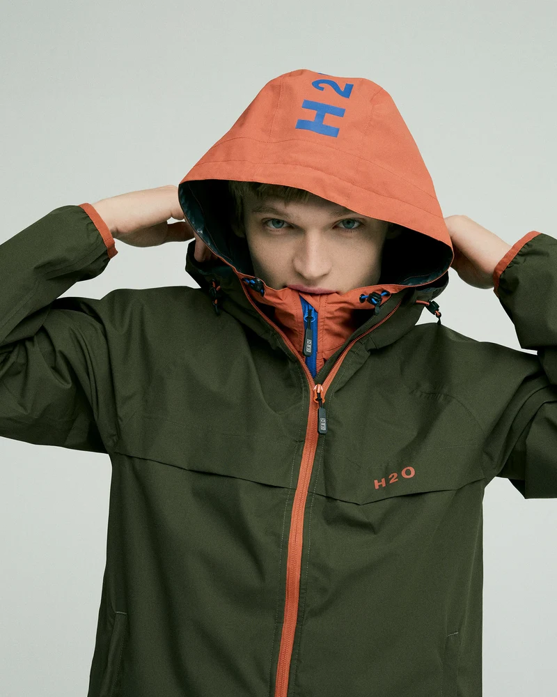 Rømø Festival Rain Jacket - Army/Autumn Leaf