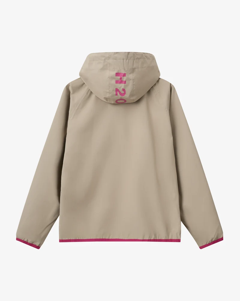 Rømø Festival Rain Jacket - Warm Grey/Wild Pink