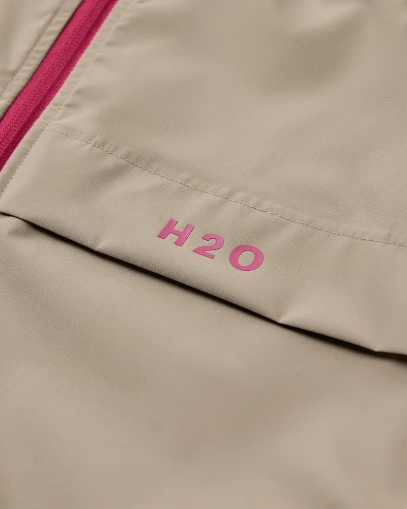 Rømø Festival Rain Jacket - Warm Grey/Wild Pink