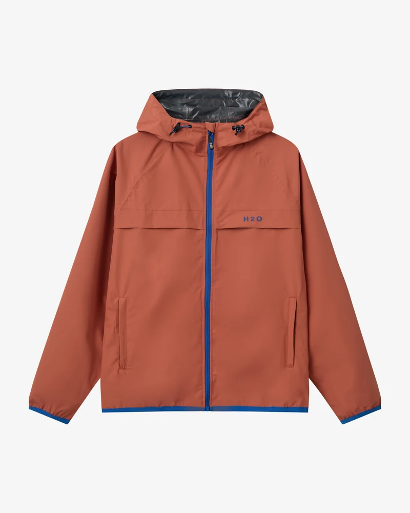 Rømø Festival Rain Jacket - Autumn Leaf/Blue