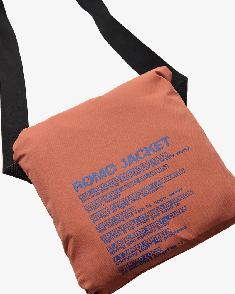 Rømø Festival Rain Jacket - Autumn Leaf/Blue