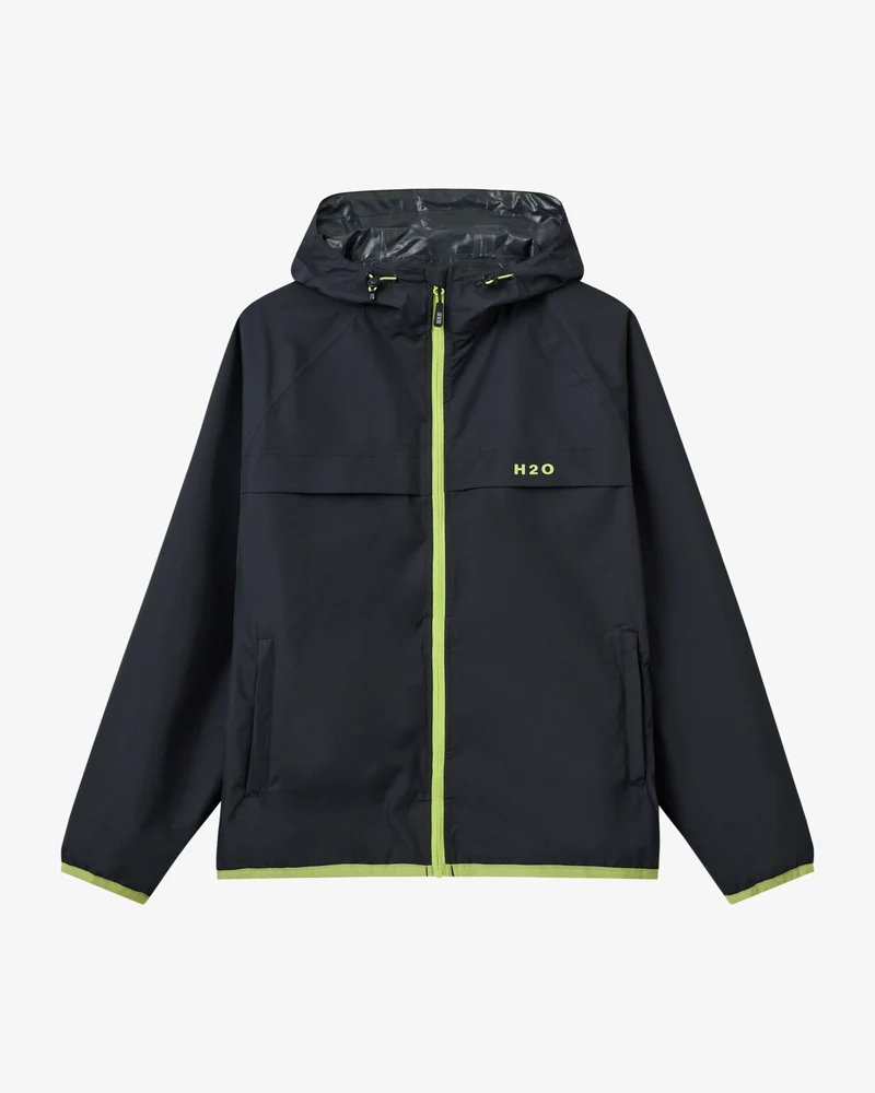Rømø Festival Rain Jacket - Navy/Lime