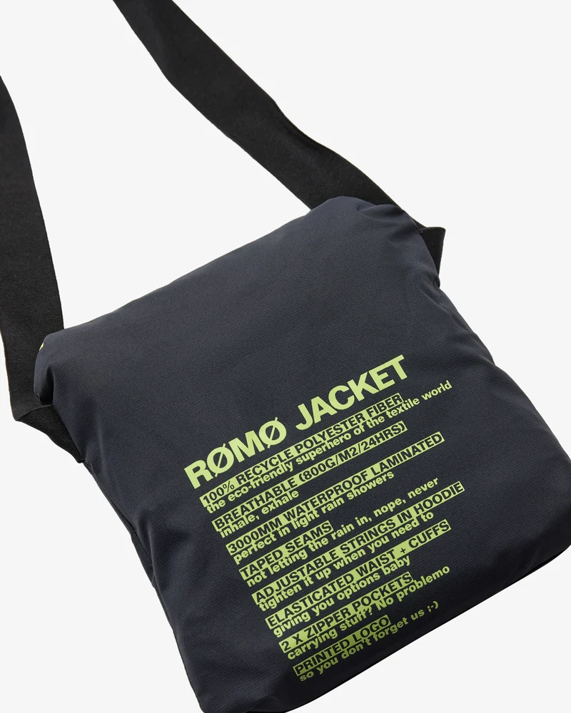 Rømø Festival Rain Jacket - Navy/Lime