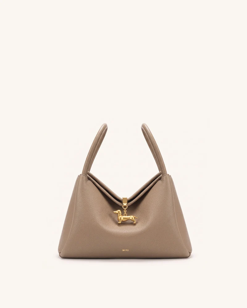 Maelle Dackel-Tasche mit zwei Henkeln - Dunkelkhaki