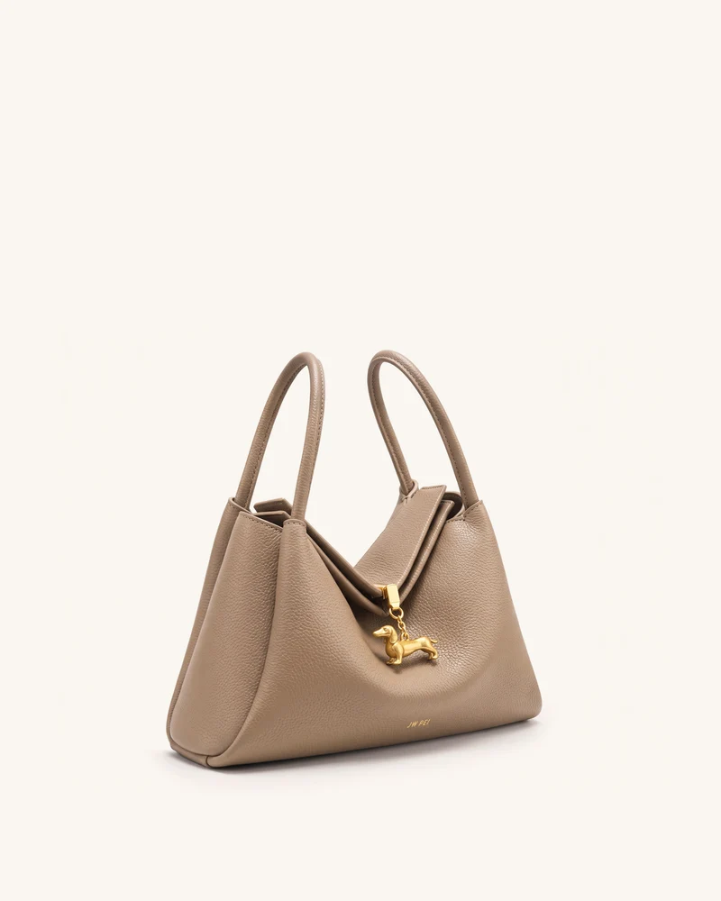 Maelle Dackel-Tasche mit zwei Henkeln - Dunkelkhaki