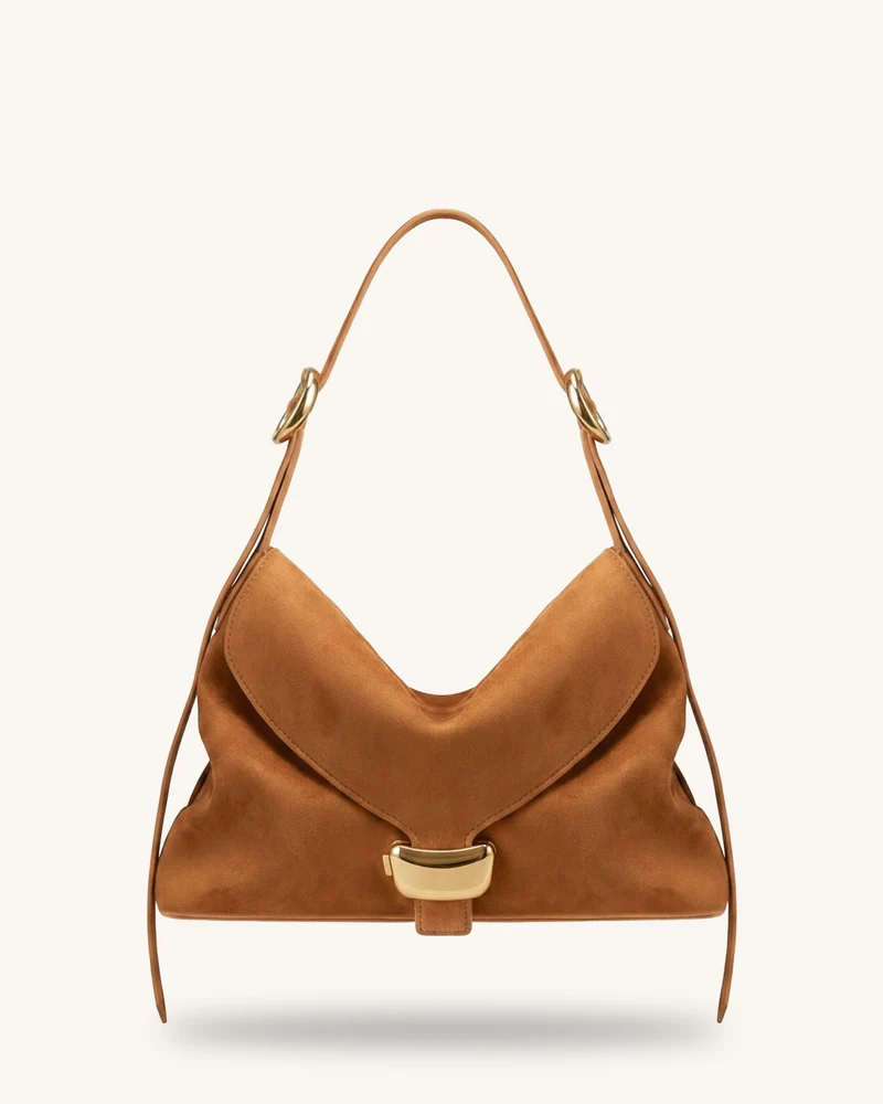 Sienna Hobo-Tasche aus Kunstwildleder - Braun