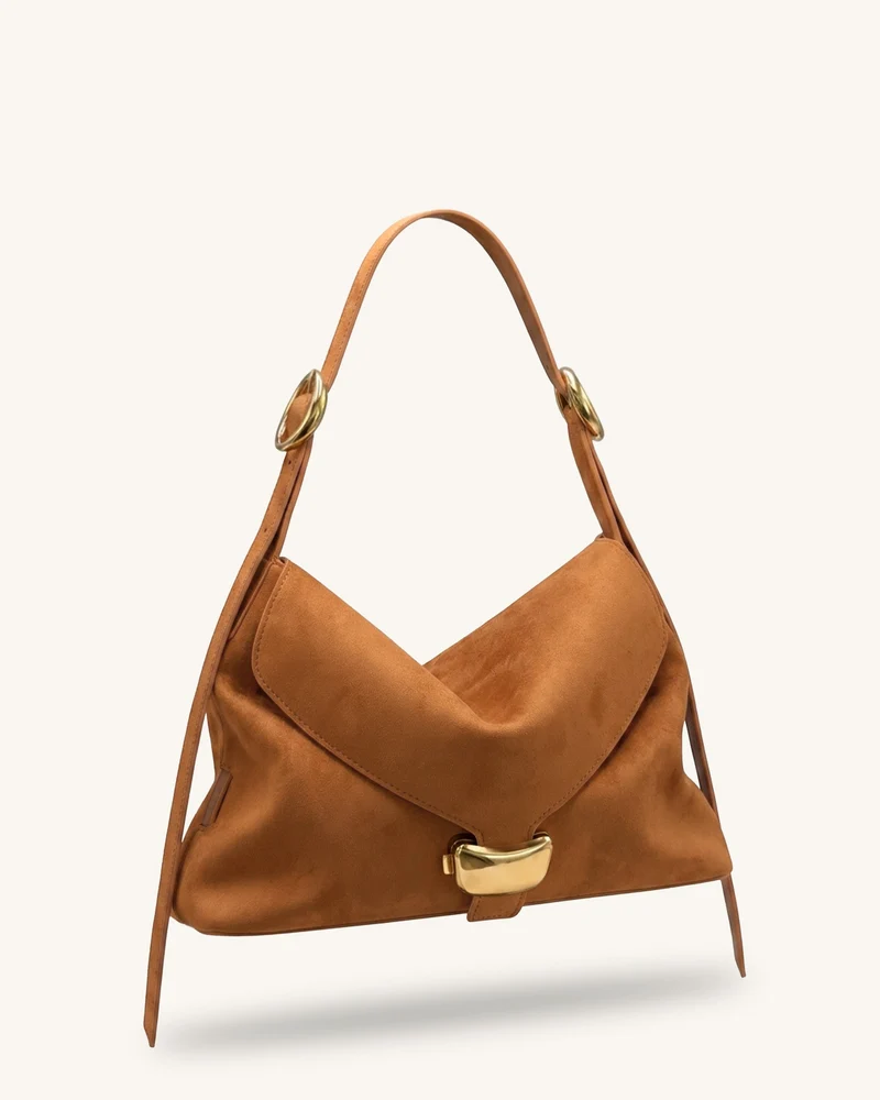 Sienna Hobo-Tasche aus Kunstwildleder - Braun
