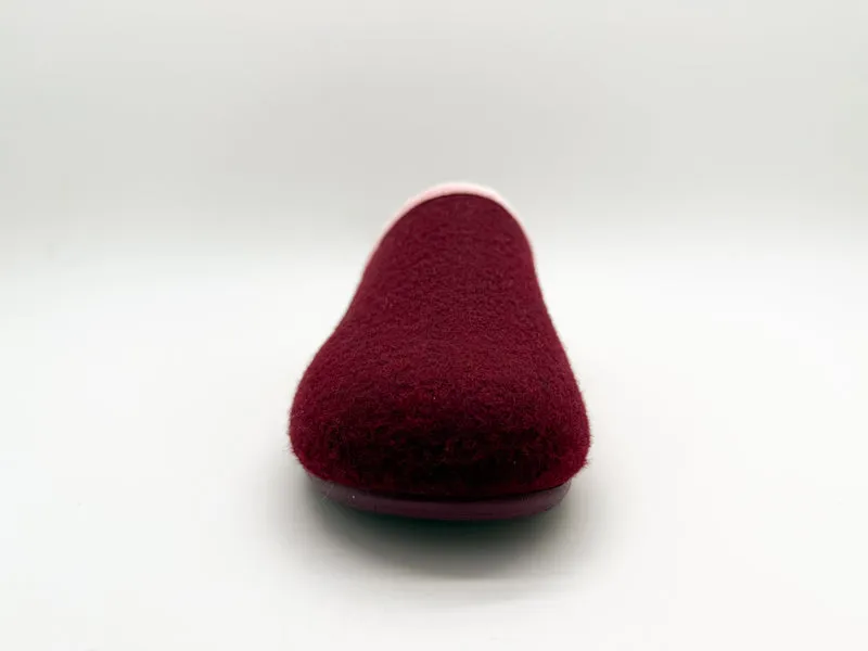 thies 1856 ® PET Piping Slipper vegan bordeaux
