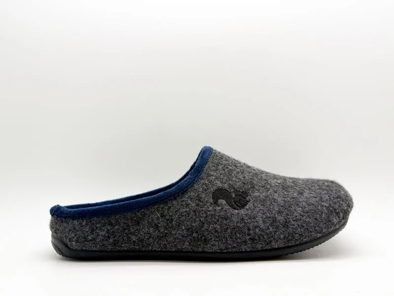 thies 1856 ® PET Piping Slipper vegan dark grey navy