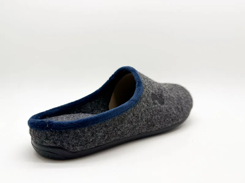thies 1856 ® PET Piping Slipper vegan dark grey navy