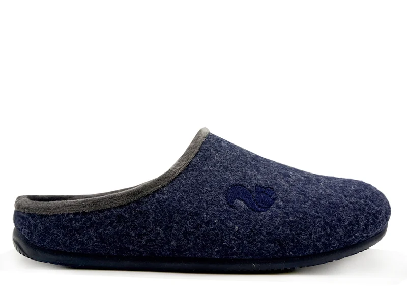 thies 1856 ® PET Piping Slipper vegan dark navy