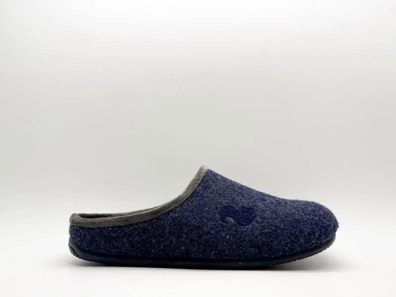 thies 1856 ® PET Piping Slipper vegan dark navy