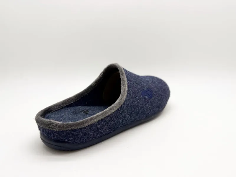 thies 1856 ® PET Piping Slipper vegan dark navy