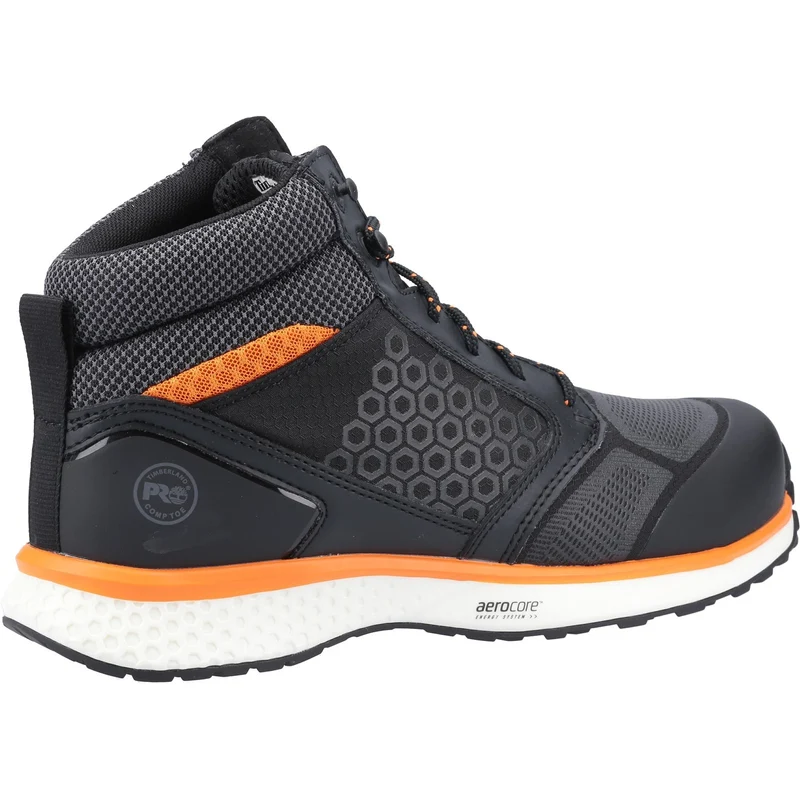 Timberland Pro Herren Reaxion Mid 2.0 Sicherheitsstiefel | Schwarz/Orange