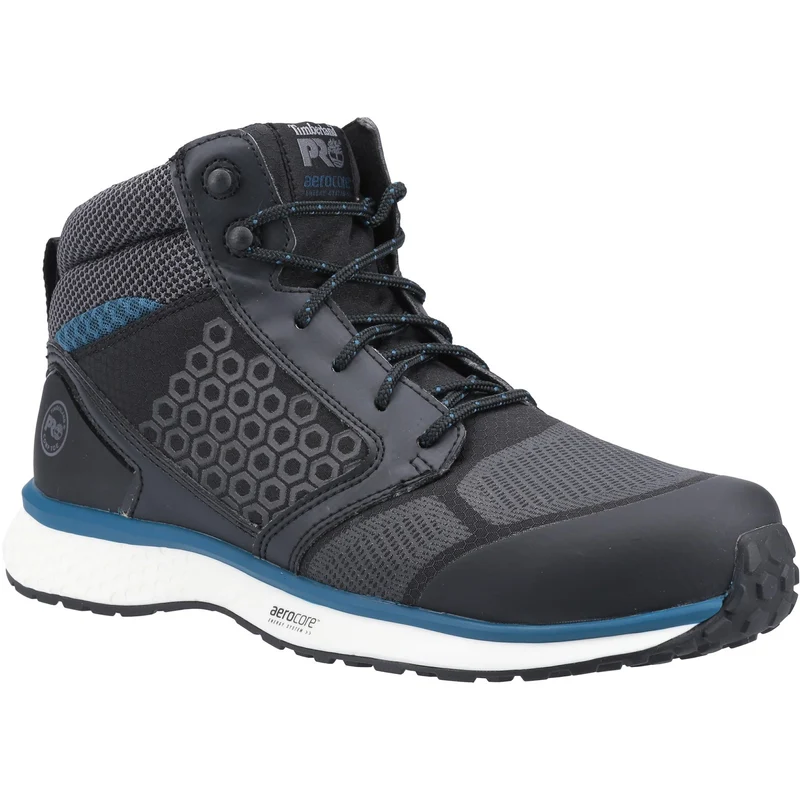 Timberland Pro Herren Reaxion Mid 2.0 Sicherheitsschuh | Schwarz Blau