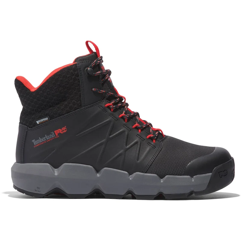 Timberland Pro Morphix 6" Sicherheitsstiefel für Herren | Schwarz/Rot