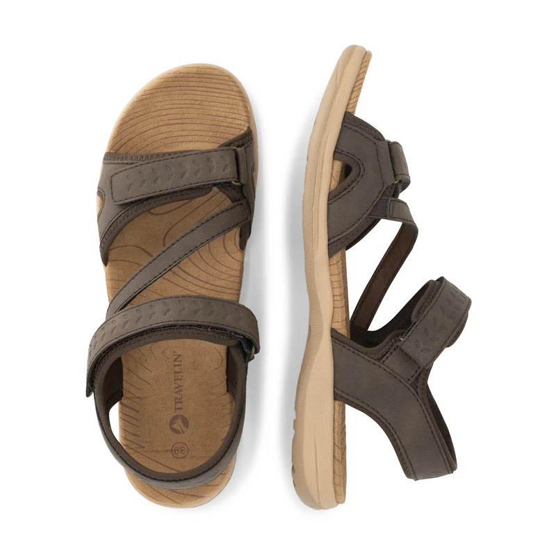 Ornas Damen - Wandersandalen - Dunkelbraun