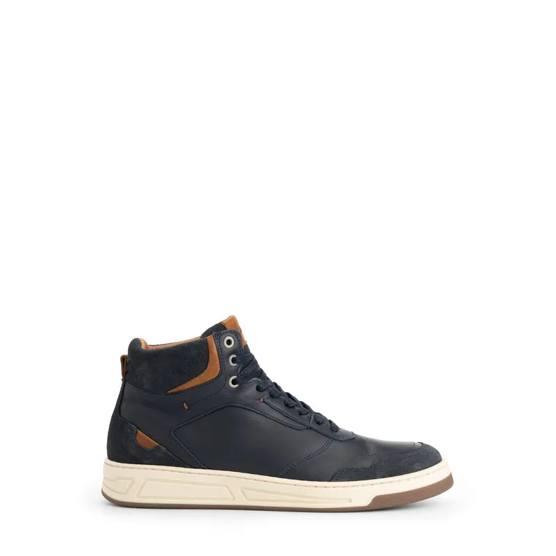 Durham Herren - Halbhohe Sneakers - Leder - Marine