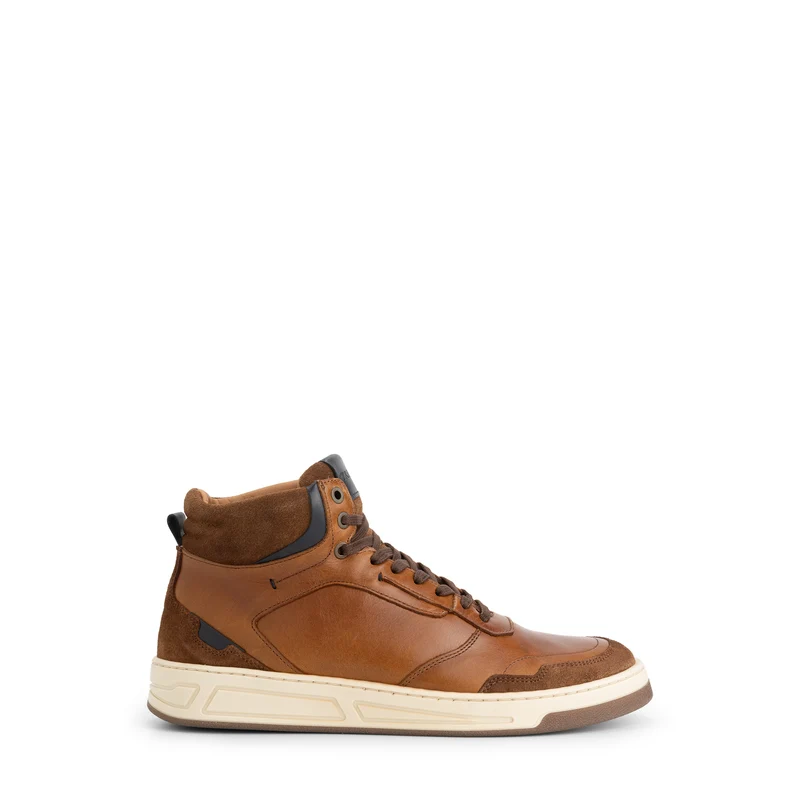 Durham Herren - Halbhohe Sneakers - Leder - Cognac