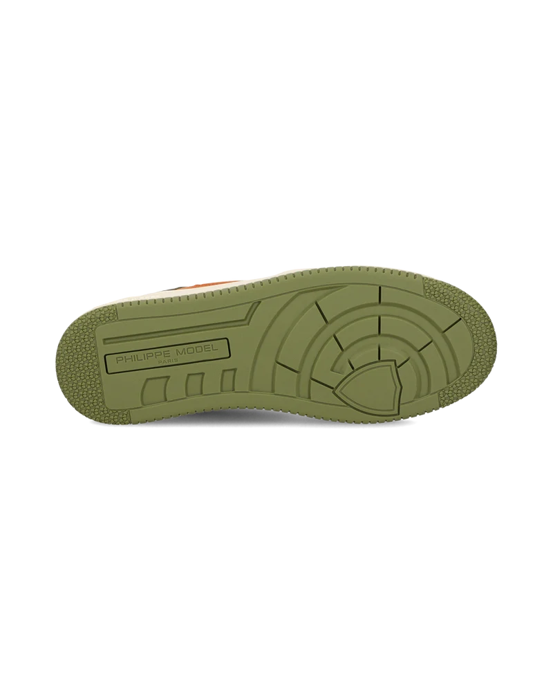Sneakers La Grande Tennis Men, Military Green Beige