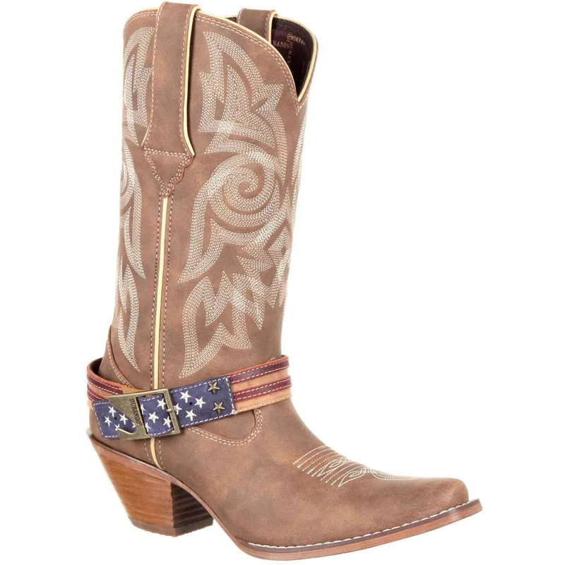 Durango Damen-Stiefel „Crush Flag“ | Braun Khaki