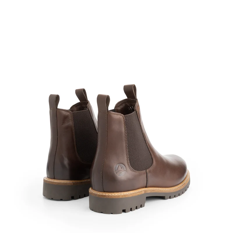 Nodeland Herren - Chelsea boots - Leder - Dunkelbraun