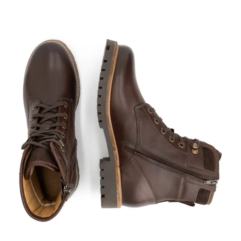 Karhamn Herren - Schnürboots - Leder - Dunkelbraun