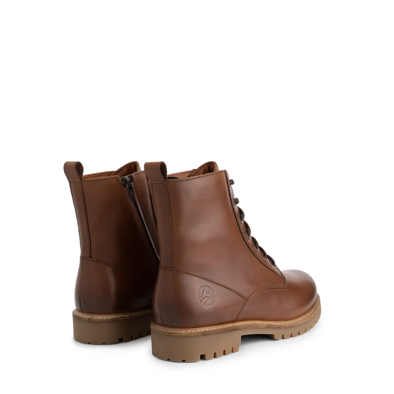 Kvaloya Herren - Schnürboots - Leder - Cognac