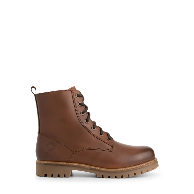 Kvaloya Herren - Schnürboots - Leder - Cognac