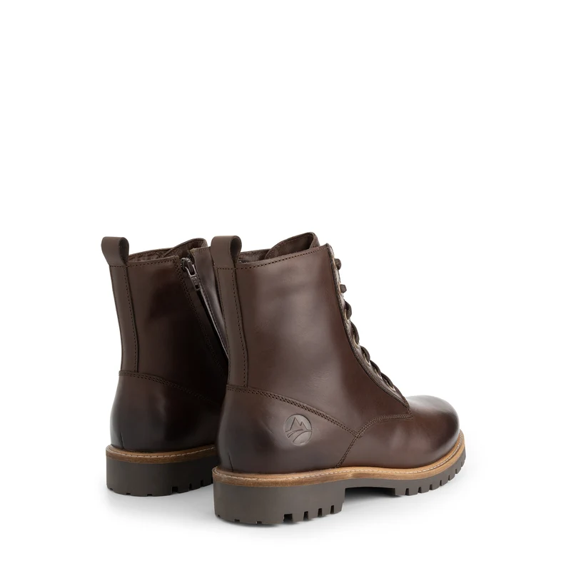 Kvaloya Herren - Schnürboots - Leder - Dunkelbraun