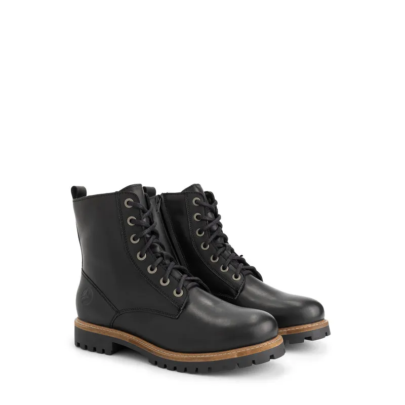 Kvaloya Herren - Schnürboots - Leder - Schwarz