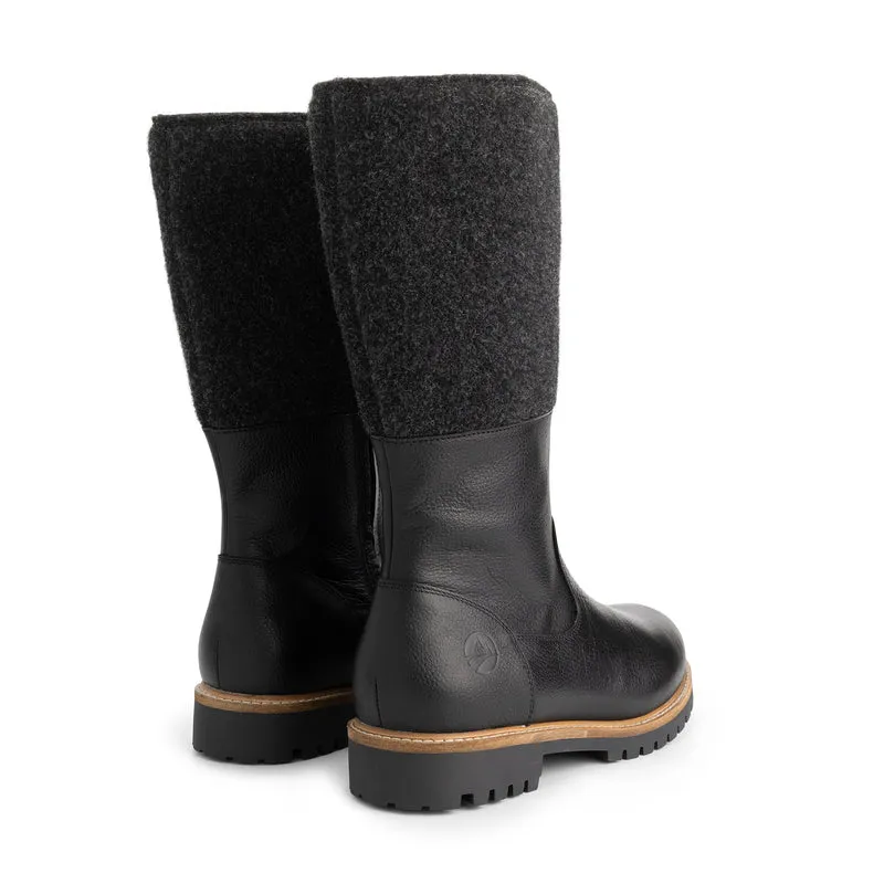 Lagen Herren - Hohe Stiefel - Wolle/Filz - Schwarz
