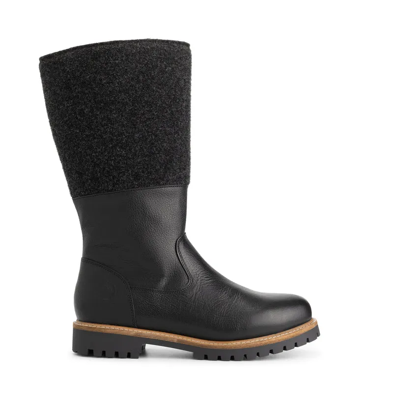 Lagen Herren - Hohe Stiefel - Wolle/Filz - Schwarz