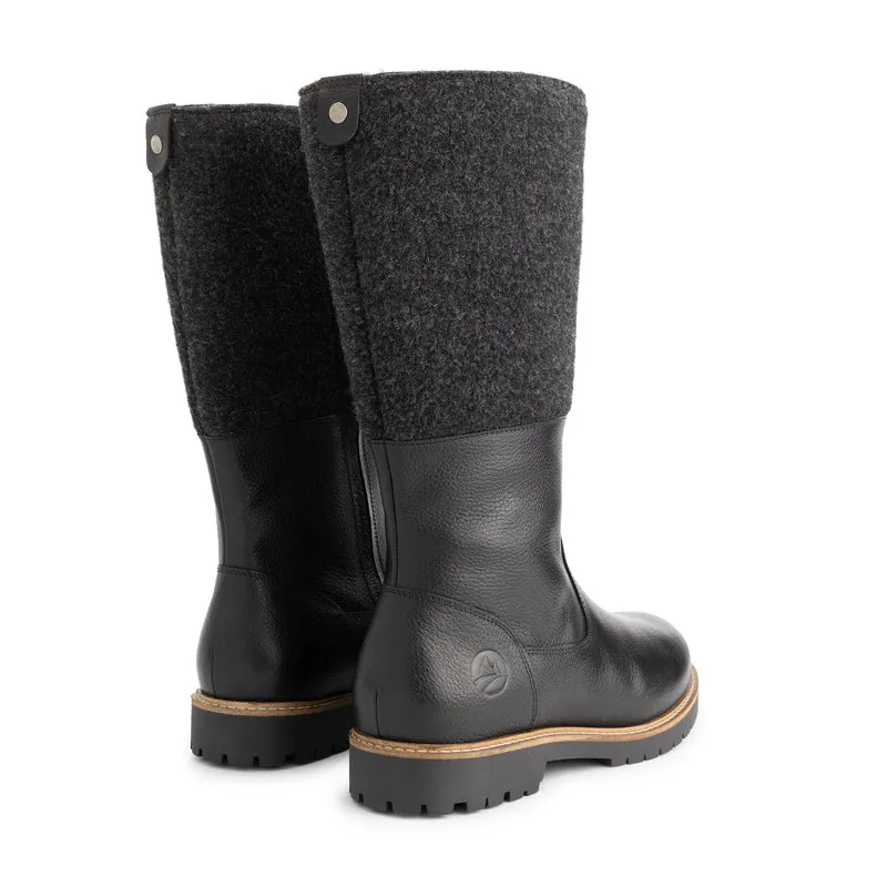 Skive Damen - Hohe Stiefel - Wolle/Filz - Schwarz