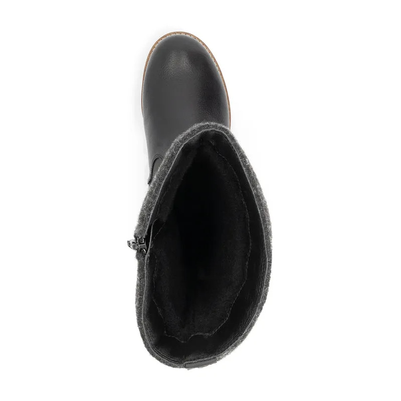 Skive Damen - Hohe Stiefel - Wolle/Filz - Schwarz