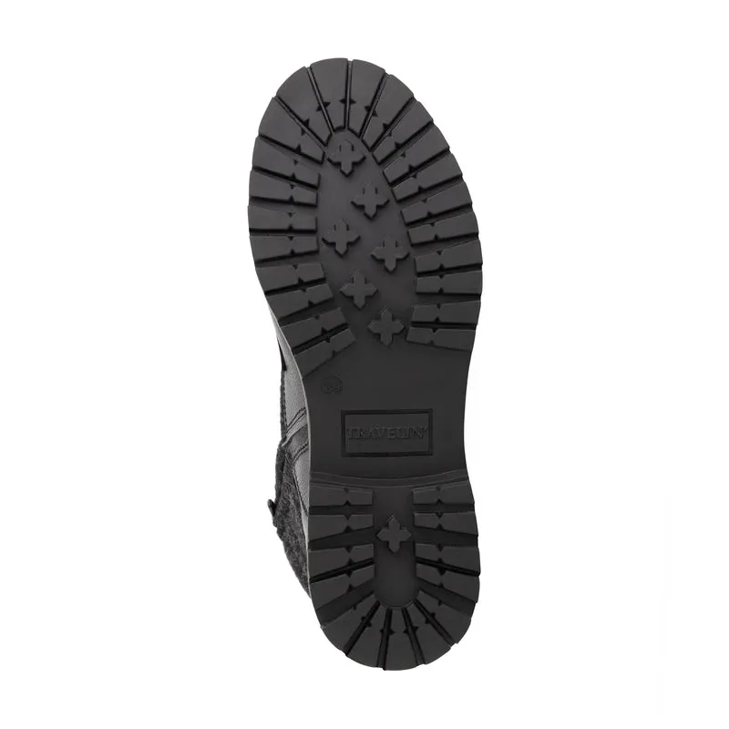 Folge Damen - Schnürboots - Wolle/Filz - Schwarz