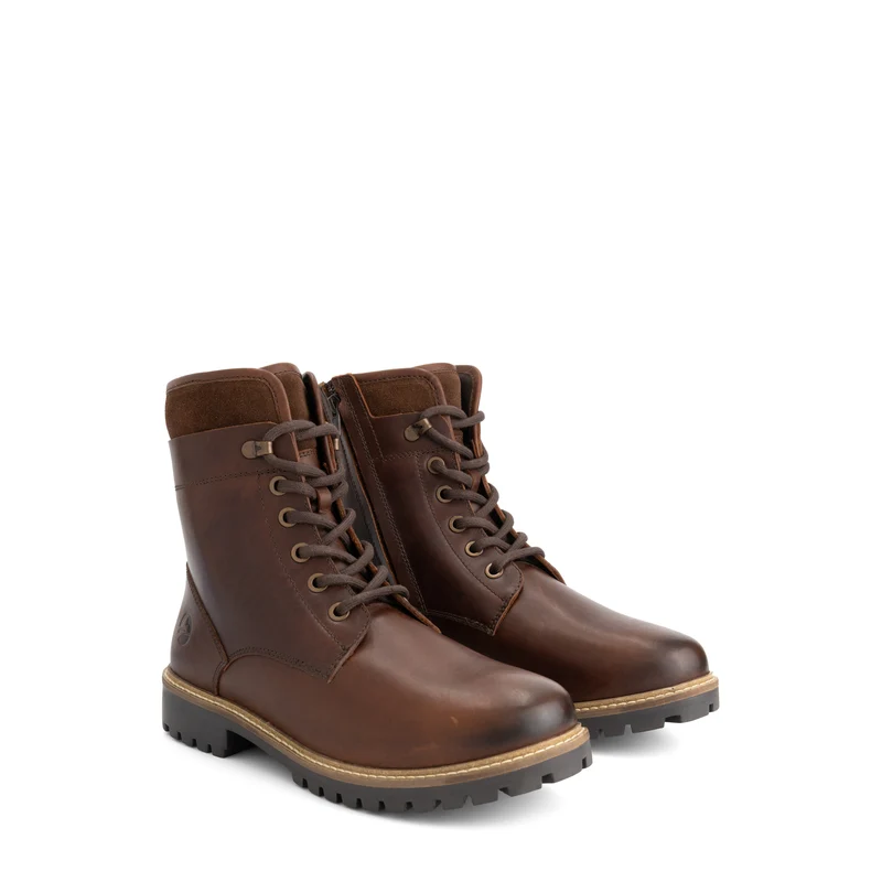 Langdets Herren - Schnürboots - Wolle gefüttert - Braun